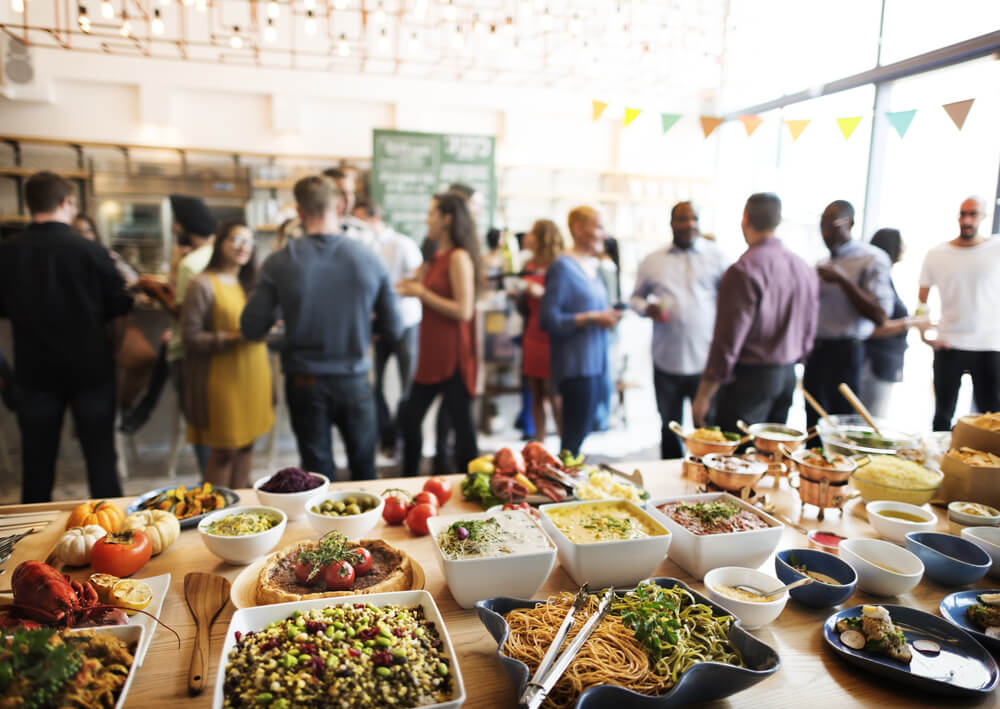 Buffet Dinner Dining Food Celebration Party Concept