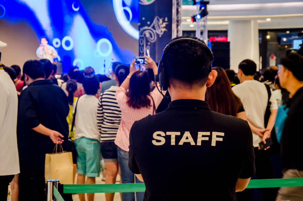 Staff For The Concert And Event