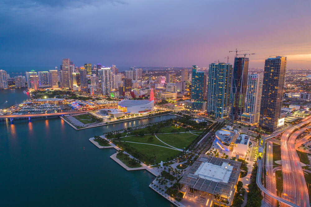 Downtown Miami, Florida.
