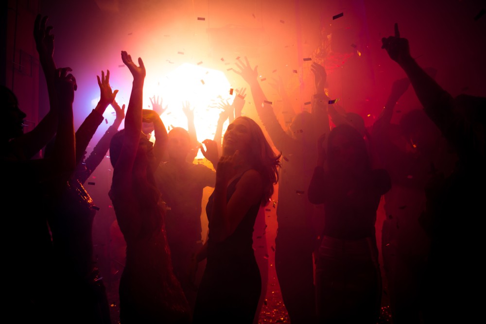 Photo,Of,Carefree,Lady,Friendship,Have,Corporate,Festival,Buddies,On