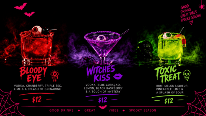 cocktails banner Plugin Halloween